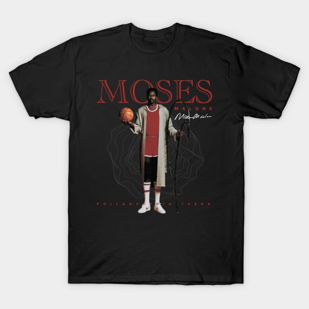 Moses Malone T-Shirt by Juantamad